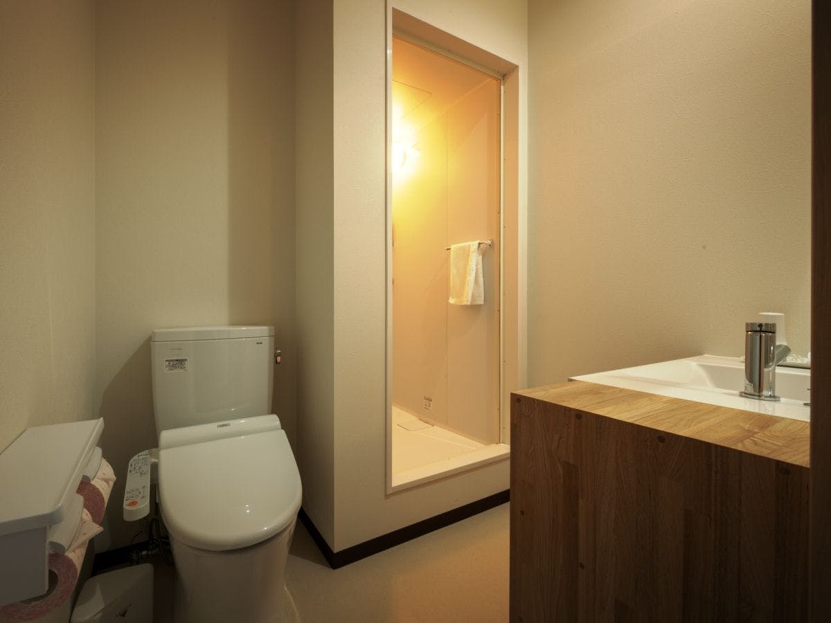 【ห้ามสูบบุหรี่】ห้องเตียงคู่ ※เฉพาะห้องอาบน้ำฝักบัว