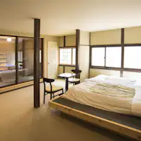 附溫泉流動的半露天雙人房(範例)