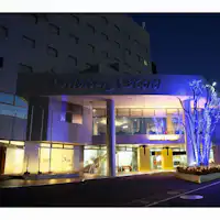 Tampilan luar gedung WEST di malam hari