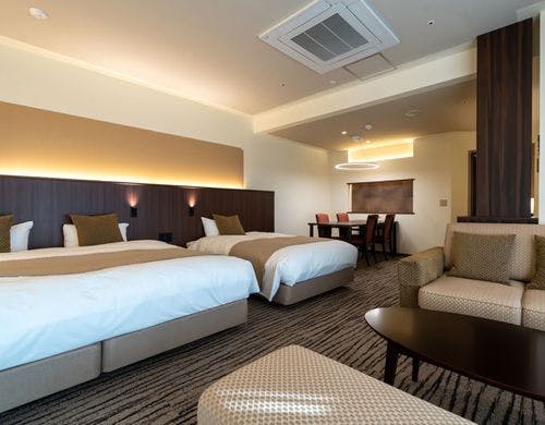 301号室「然」半露天風呂付のテラス