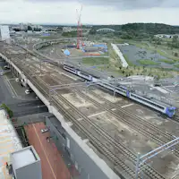 วิวรถไฟจากห้องพักเตียงคู่ชั้นสูง