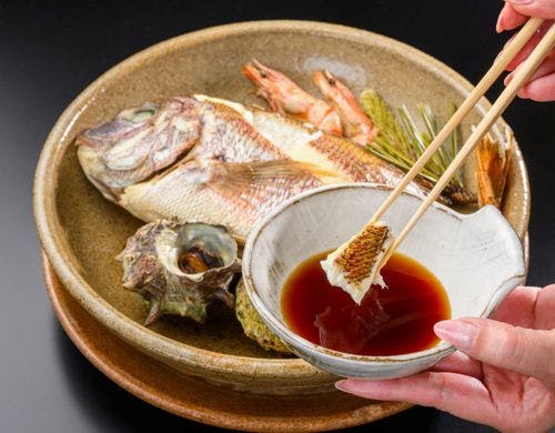 宝楽焼きの自家製ポン酢