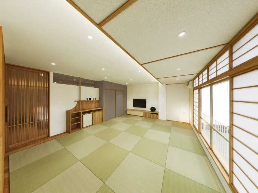 Kamar Gaya Jepang dengan Desain Universal - Gambar