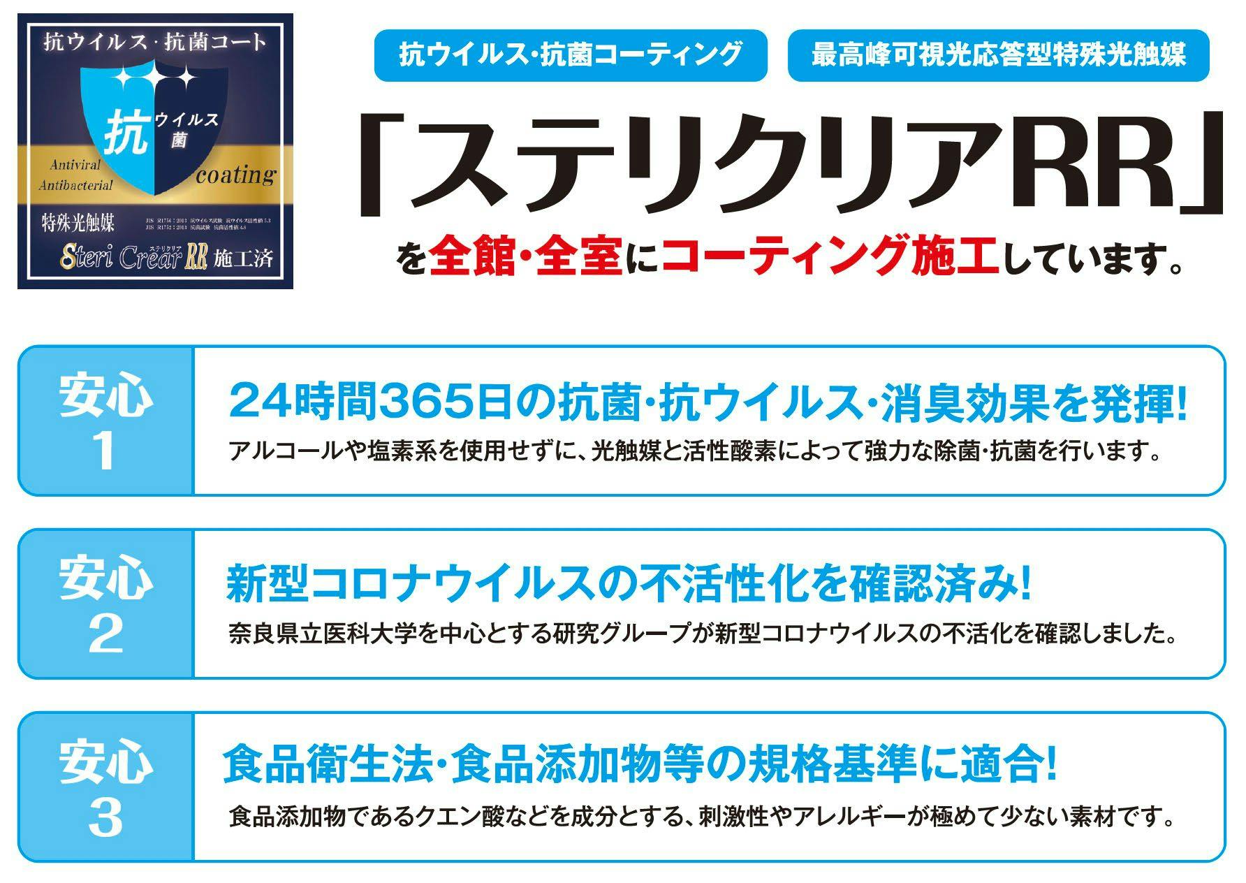已完成抗菌塗層Stericlear施工。