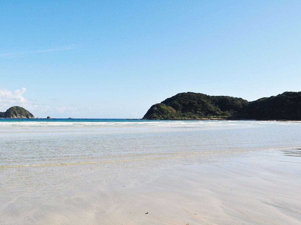 맑고 푸른 카미고토의 바다.