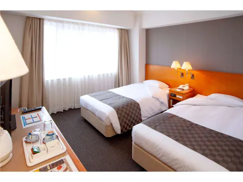 ห้องพักแบบเตียงคู่มาตรฐาน (19 ตร.ม.)