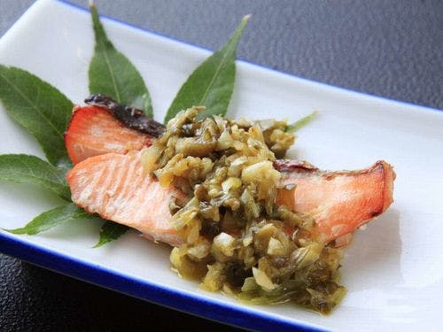 夕食一例「ぎんひかりの柚庵焼」