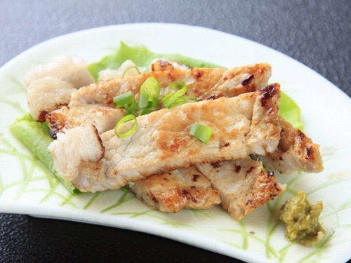 夕食一例「上州黒豚の塩ヨーグルト焼」