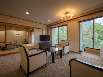 特別室「瑞光」での滞在～4大特典付き大人の贅沢旅プラン～和室＋洋室＋応接間＋石造りのお風呂