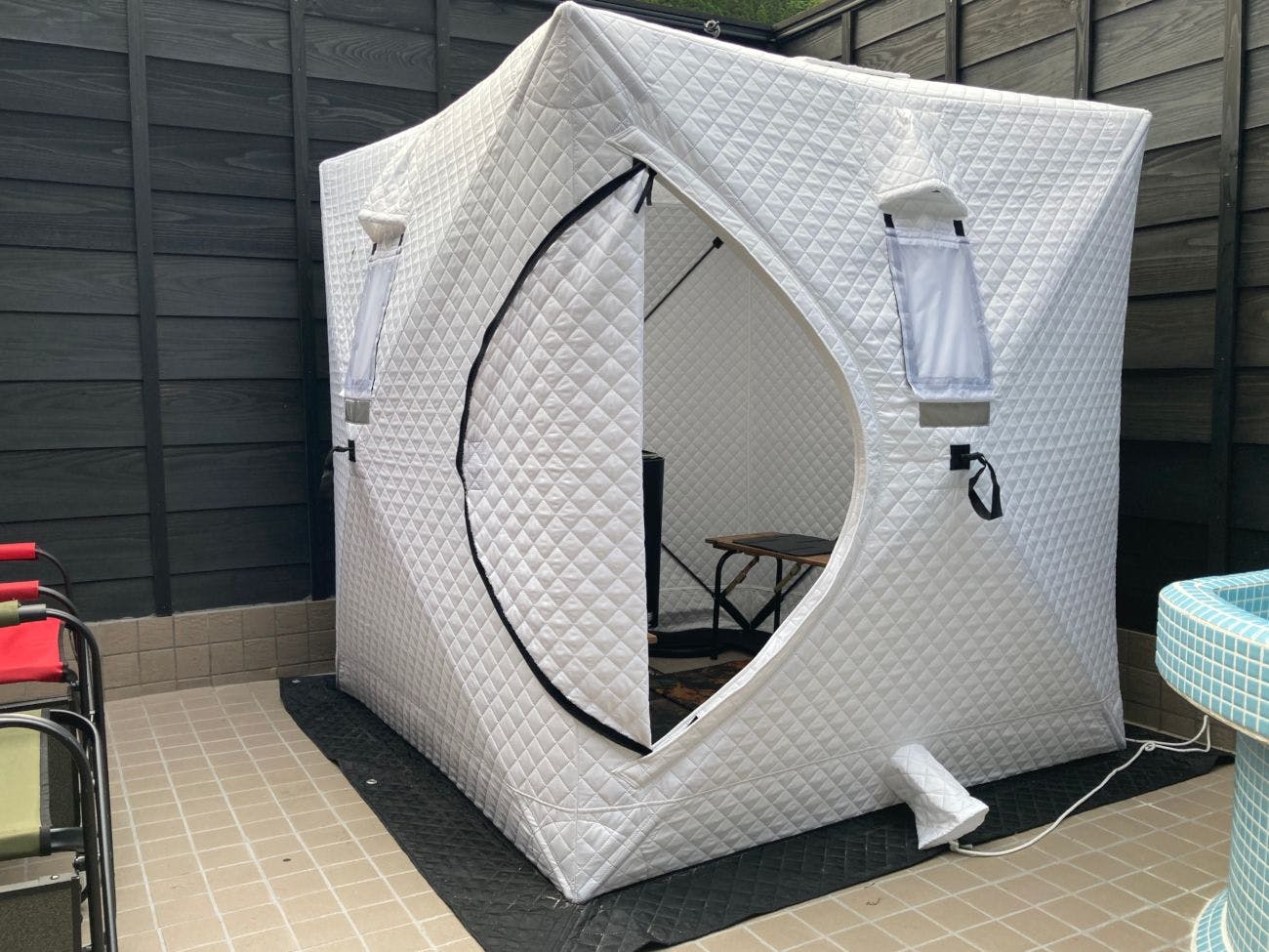 Sauna pribadi & kolam air dingin