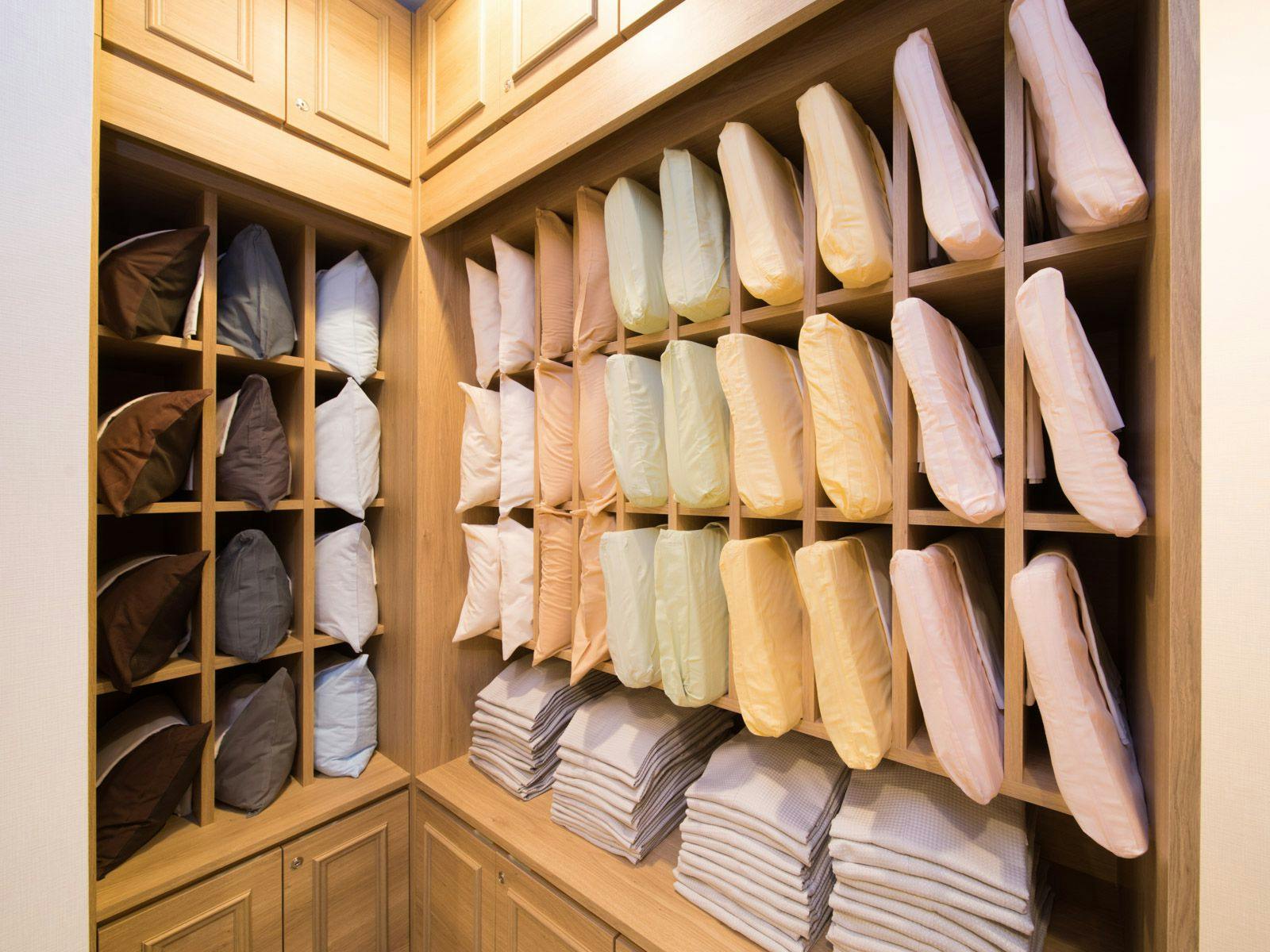 8가지 선택 가능한 베개 코너