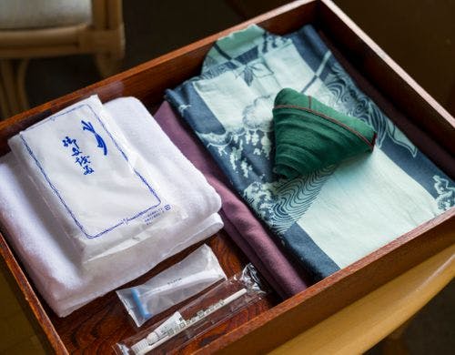 タオルと浴衣をご用意