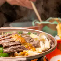 【อาหารเย็น】ย่างบนแผ่นเซรามิก