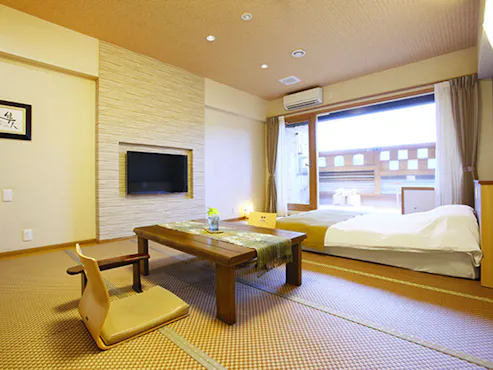 Bangunan Utama - Kamar Double dengan Pemandian Air Panas Terbuka Alami