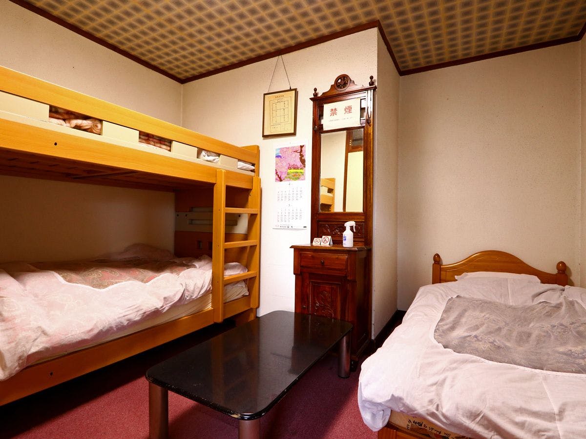 【ห้องสไตล์ตะวันตก】มีเตียงสองชั้น