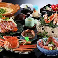 【附煮松叶蟹的会席方案】