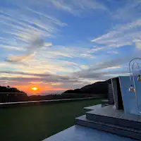 เวลาพระอาทิตย์ตกเป็นทิวทัศน์ที่ดีที่สุด