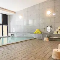 Mata air panas kamar mandi besar