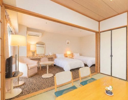 和洋室（6畳＋ツインベッド）【禁煙】