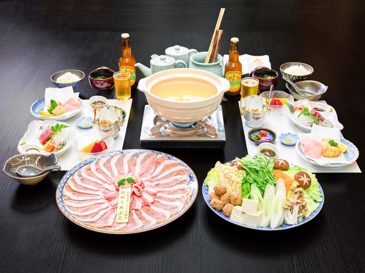 *【ชุดไคเซกิชาบูชาบูหมูคิชูอุเมะบุตะ】