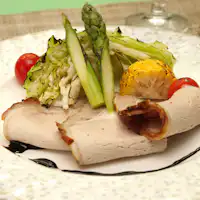 ローストポーク 温野菜添え