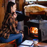 【Phòng chờ】Mùa đông với bếp lò củi