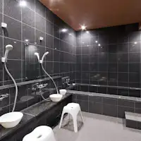 Phòng tắm gia đình riêng (cũng có thể sử dụng cho một người).