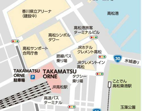 高松オルネ　駐車場ＭＡＰ