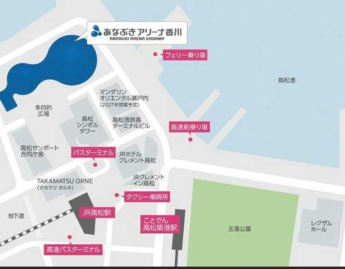 あなぶきアリーナ香川ＭＡＰ