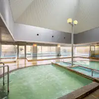 น้ำพุร้อนธรรมชาติ "Sawa no Yu" ห้องอาบน้ำสาธารณะขนาดใหญ่.