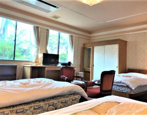 レトロ感満載の洋室