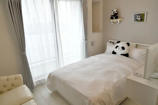 판다와 함께 지낼 수 있어요♪