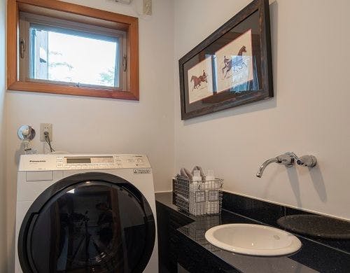 乾燥機付洗濯機<BR>室内干しも可能です