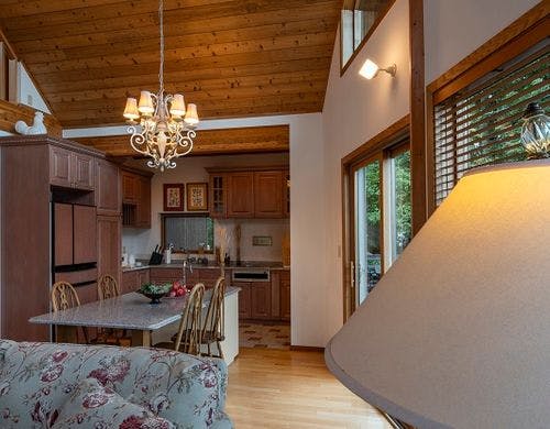 ゆったりとした気分にさせてくれる照明