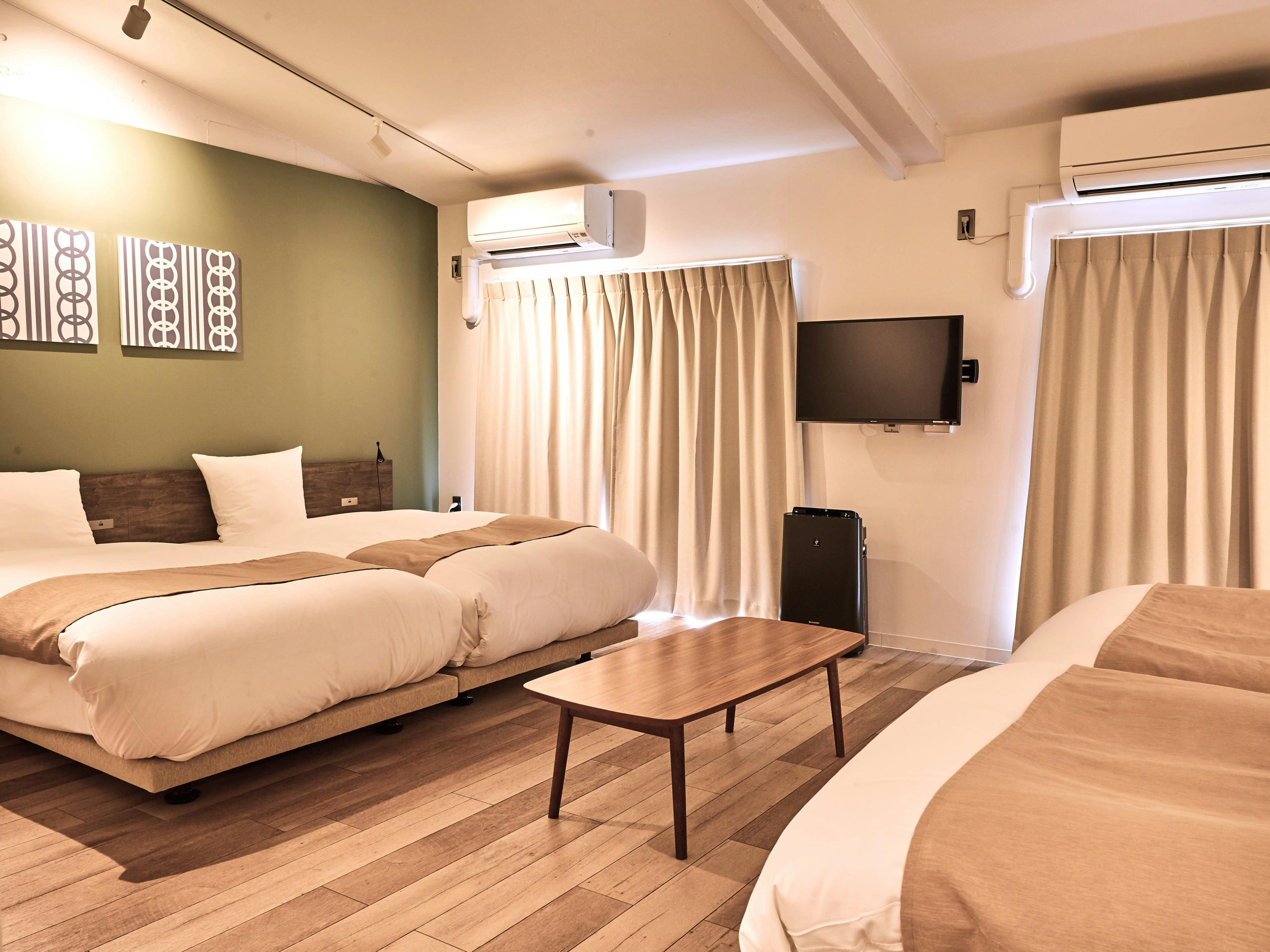 ห้องพักสำหรับสี่คน / พื้นที่เตียง