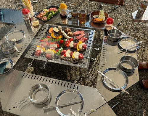 地元食材のおいしさを楽しむバーベキュー