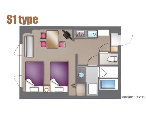 スタンダードルーム１間取り図