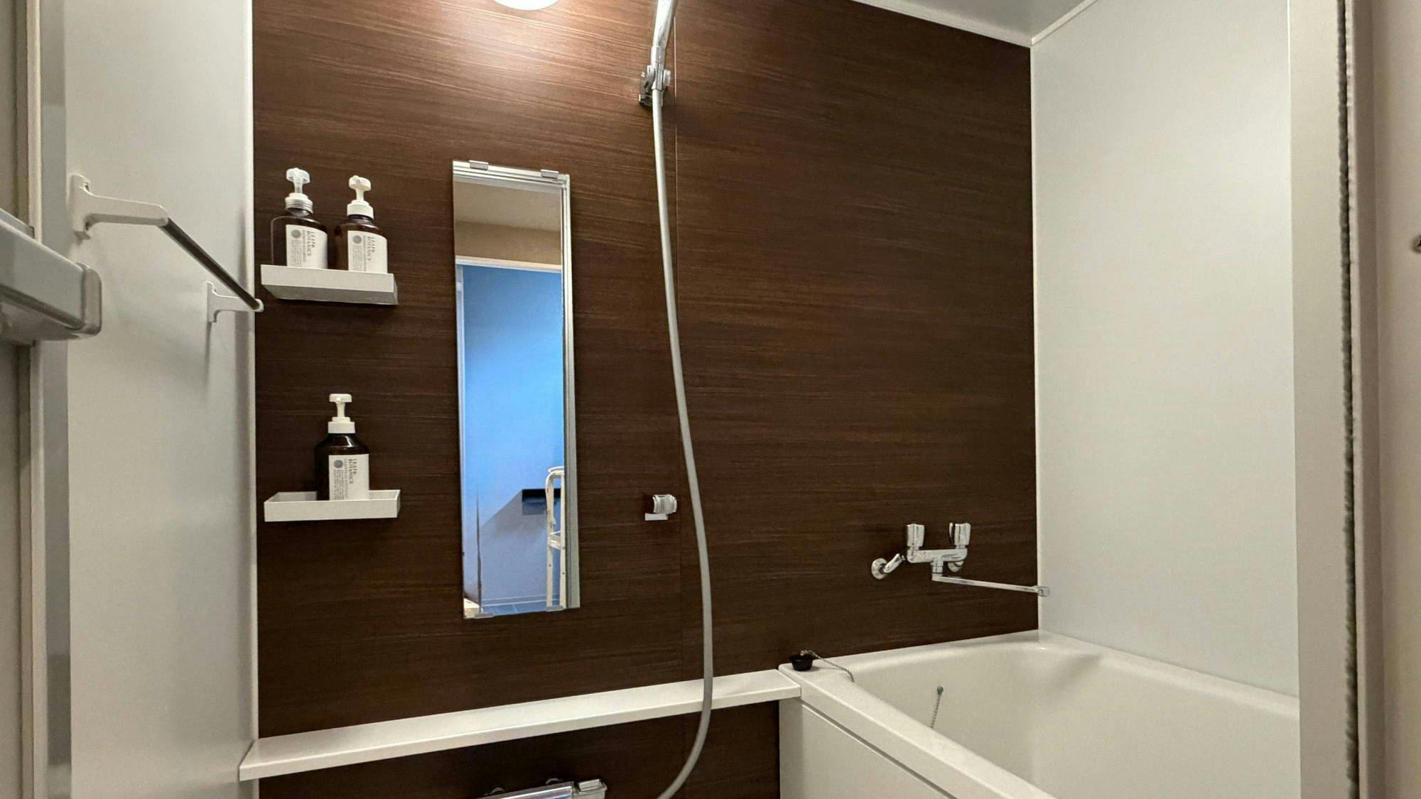 Japanese-Western style Room bathroom: a bath inside the Room