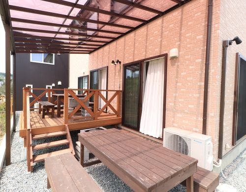 月桃55号棟屋根付きBBQ