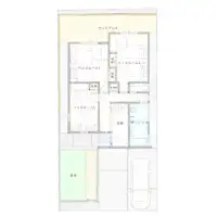 Eksterior, denah lantai 1