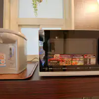 電子レンジとポット設置