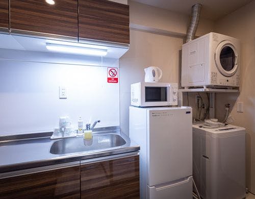 洗濯機（洗剤）・ガス乾燥機完備