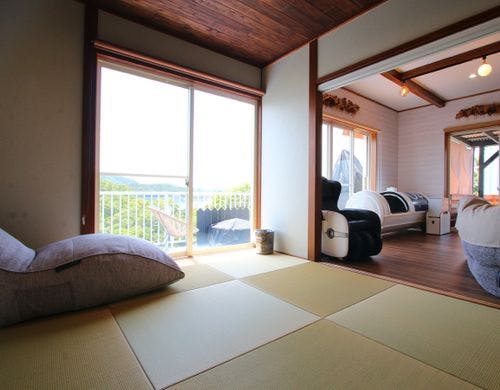 和室でゴロゴロしながらゆったり天草時間