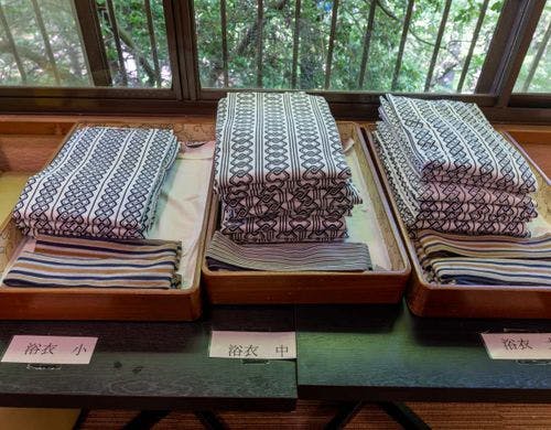 *【アメニティ（浴衣）】