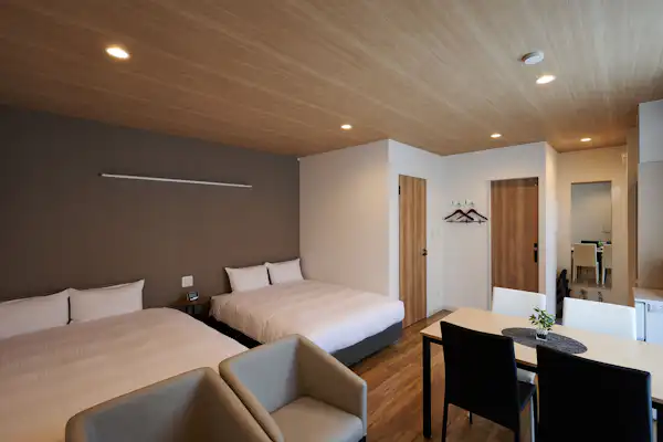 【ปลอดบุหรี่】ห้องดีลักซ์เตียงคู่