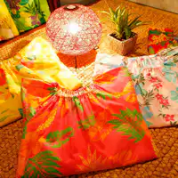 귀여운 하와이안 무무를 대여합니다.