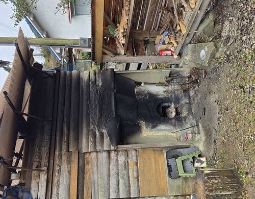 お風呂（五右衛門風呂）風景