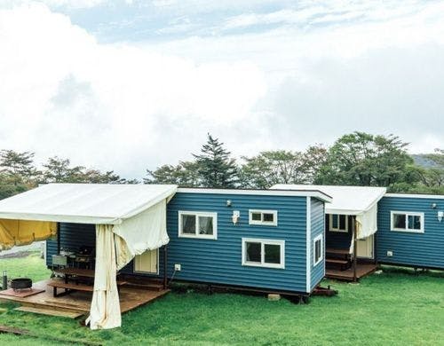 トレーラーコテージ・コンフォートA デッキ