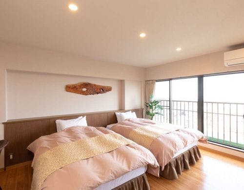 4階　絶景！ツインの半露天風呂付客室