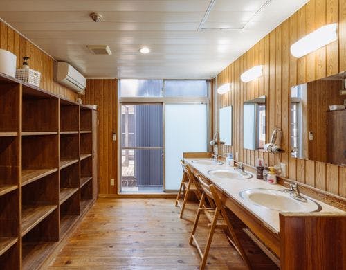 *大浴場　男湯　脱衣所